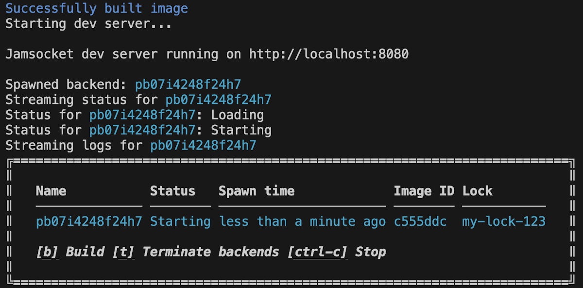 Dev CLI screenshot