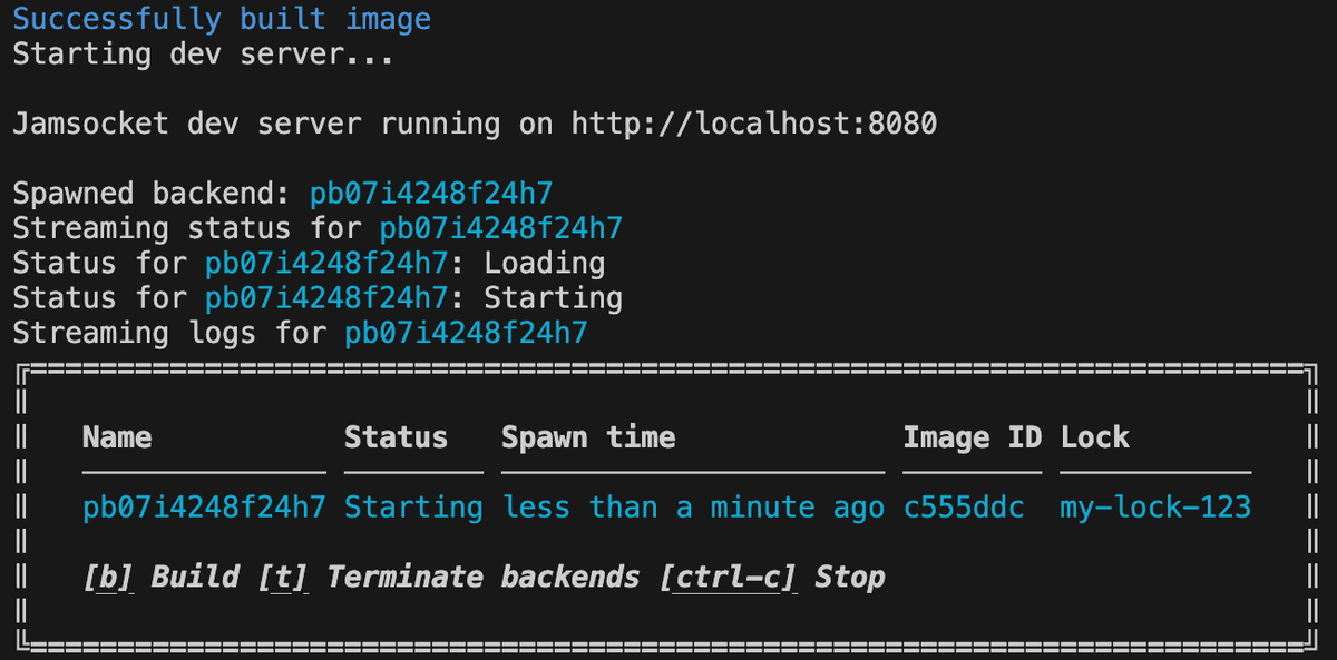 Dev CLI screenshot